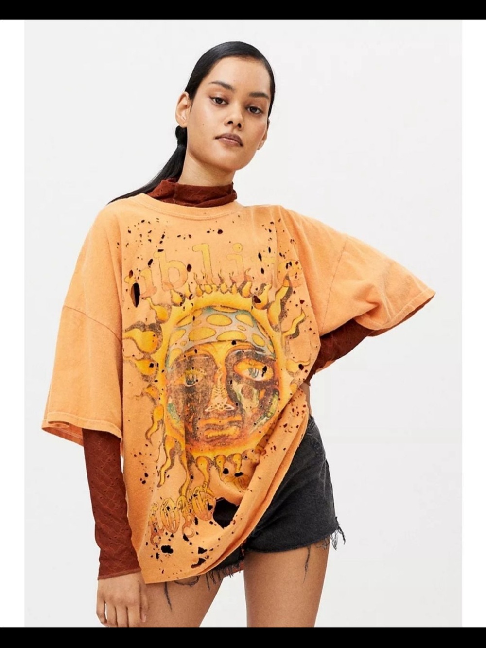 Urban Outfitters: Sublime Long Beach Distressed Tee|NWT